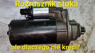 Rozrusznik nie kręci  naprawa rozrusznika 19 TDI Volkswagen Audi Skoda Seat [upl. by Irami190]