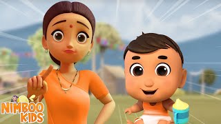 Nahi Nahi Geet बंदर मामा बड़े कंजूस  More Hindi Rhymes for Babies Cartoon Videos [upl. by Reniti]