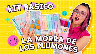 EL KIT BASICO DE LA MORRA DE LOS PLUMONES para apuntes bonitos 🤩📚 [upl. by Wheeler]