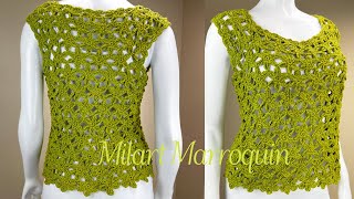 Blusa Crochet Otoño paso a paso 2023 parte 1 cc [upl. by Tuddor198]