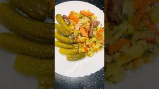 Очень вкусная жареная картошка cooking potato смаженакартопля food meat ужин story [upl. by Luemas]