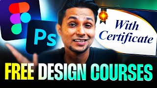 BEST FREE Graphic Design Courses with CERTIFICATES 🔥 UIUX Design Course  Saptarshi Prakash [upl. by Maite269]