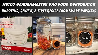 Nesco Gardenmaster Pro Food Dehydrator Unboxing Review amp First Recipe Homemade Paprika [upl. by Alabaster502]