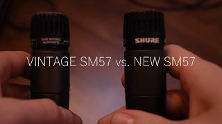 Shure SM57 vs Unidyne III Vintage SM57 Shootout [upl. by Saied88]