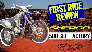 Sherco 500 SEF Factory First Ride Review︱Outback Motorcycle Adventures [upl. by Ecydnarb]