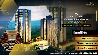 Krisumi Waterfall Residences  Check the Ultimate Luxury Living in Gurgaon [upl. by Killian172]