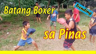 Filipino Kids trained in Boxing Boxing sa Duranta [upl. by Tryck]