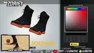 NBA 2K23 Next Gen Shoe Creator  Nike Kobe 10 Elite PE quotKristaps Porzingisquot [upl. by Sophey]