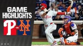 quotPhillies vs Mets Highlights Thrilling Comeback Victoryquot [upl. by Licna804]