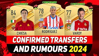 NEW CONFIRMED TRANSFERS amp RUMOURS 💰😳 ft RODRÍGUEZ VARDY CHIESAetc [upl. by Schnurr67]