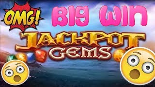 JACKPOT GEMS with BIG Action Spins  £500 Jackpot Slot Machine [upl. by Annawal817]