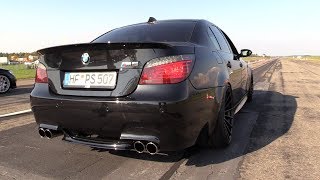 BMW M5 E60 V10 58L DINAN STROKER BLACK BEAST  REVS amp CRAZY V10 SOUNDS [upl. by Gaw466]