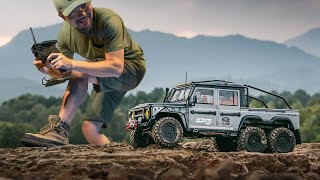 Rc Crawler Traxxas Trx6 Defender 6x6 Hard body  Rc Cars Off Road [upl. by Wallace]