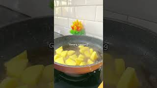 BALADO KENTANG amp IKAN BILIH cooking masak shortvideo [upl. by Dougald]