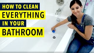 How to Clean Everything in your Bathroom [upl. by Delastre]