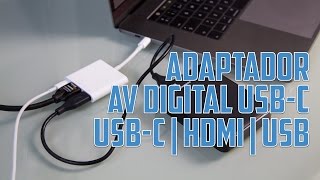 Adaptador USBC a AV Digital HDMI y USB de Apple  Análisis en Español [upl. by Richers]