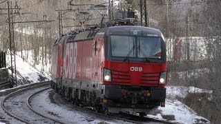 20190126 Transiti invernali sulla ferrovia del Brennero 22  Colle Isarco [upl. by Wight]