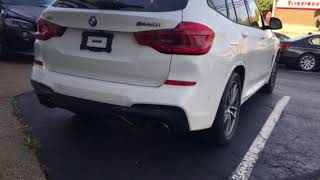 2018 X3 M40i Cold Start  Outside View [upl. by Ailegave]