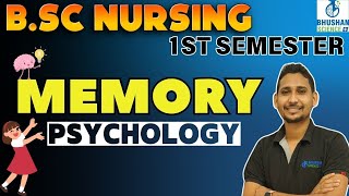 psychology memory  psychology bsc nursing  memory types psychology psychology bsc nursing 1st sem [upl. by Evelina870]