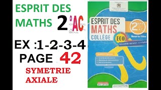 ESPRIT DES MATHS 2AC PAGE 42 [upl. by Mencher]