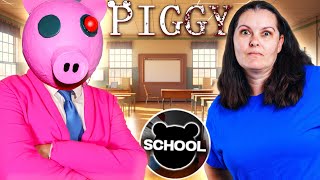 Roblox PIGGY In Real Life Chapter 5 SCHOOL NEW SKIN Thumbs Up Family [upl. by Soigroeg]