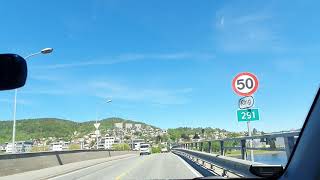 Drammen Norway  driving in Drammen summer 2021 [upl. by Elwira]