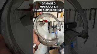 Damaged Mini Cooper headlamp Restoration  headlamp restoration  9846900228 [upl. by Poirer464]