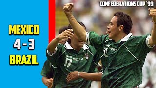 Mexico vs Brazil 4  3 Final Confederations Cup1999 [upl. by Hasile]