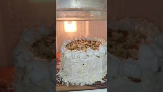 White Forest cake🥮 whiteforestcake cakeshorts viralrecipe trendingreels bakecake cakeideas yt [upl. by Enoval]