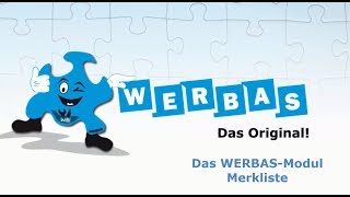 Das WERBASModul Merkliste [upl. by Aztiraj]