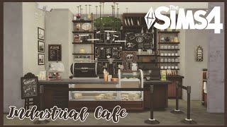 Industrial Café ☕  No CC  Stop Motion Build  The Sims 4 [upl. by Derag]