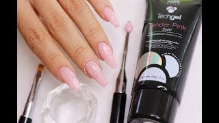 Clase12 Como hacer uñas en PolygelTechgel ♥ Deko Uñas  Polygel nails step by step [upl. by Rhpotsirhc]