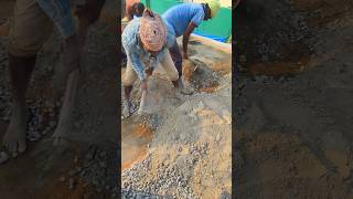 Concrete mixing shorts teluguconstruction construction trending [upl. by Baily458]