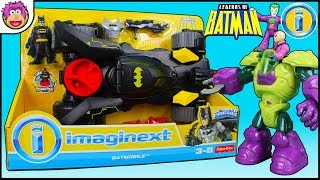 Batman makes a Imaginext DC Super Friends Legends of Batman Deluxe Batmobile to impress Lex Luthor [upl. by Nunci437]