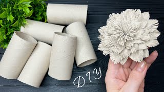 Easy Recycling Craft Idea Paper Decoration DIY Paper Rolls [upl. by Mor]