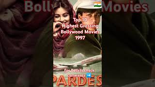 Top 10 Highest Grossing Bollywood Movies 1997 bollywood music love bollywoodmovies shorts [upl. by Alekahs]