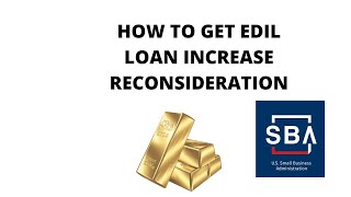 how to get eidl reconsideration fix or increase your sba eidl loan [upl. by Natividad999]