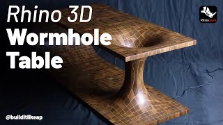 Modeling a Wormhole Table in Rhino 3D The Easy Way [upl. by Haimes]