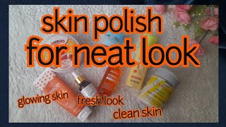 skin polish✨️ at home for neat skin polish for glowing skin [upl. by Nraa]