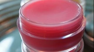 Homemade natural Lipbalm for pink lips [upl. by Cathee]