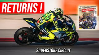 Valentino Rossi returns to the track Day of Legends at the Silverstone Circuit [upl. by Notsirhc847]