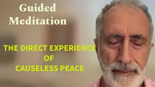 The direct experience of Causeless Peace A guide meditation nonduality meditation [upl. by Elita]