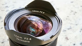 Cheap  Wide 7artisans 12mm F28 Lens Review [upl. by Asirralc]