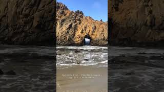 Keyhole Arch on Big Surs Pfeiffer Beach [upl. by Claus]