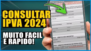 COMO CONSULTAR O VALOR DO IPVA 2024 do SEU VEICULO  VER e GERAR BOLETO IPVA e MULTAS DO CARRO [upl. by Leonidas]