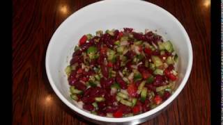 Red Kidney Beans Salad  Beans and Cucumber Salad  Diet Salad [upl. by Lehcnom715]