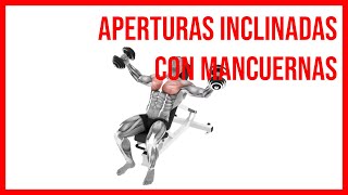 Aperturas Inclinadas con Mancuernas EJERCICIOS PARA PECHO [upl. by Euqilegna]