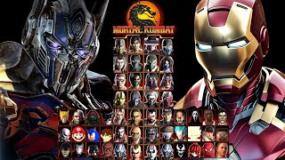 MORTAL KOMBAT 9  OPTIMUS PRIME amp IRONMAN  HARD TAG LADDER  GAMEPLAY 4K60FPS [upl. by Notsirb]