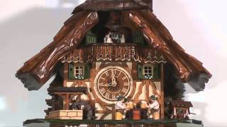 Cuckoo Clock 8daymovement ChaletStyle 48cm by Anton Schneider [upl. by Cloots]