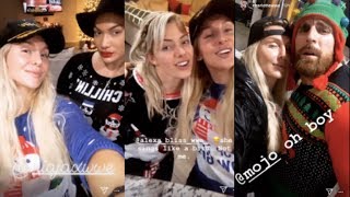 WWEs Charlotte and Nia Jax Christmas Party w Alexa Bliss Mojo Rawley Mike Rome amp Kayla Braxton [upl. by Leanna]